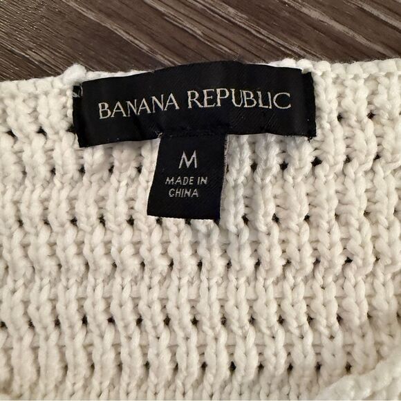 Banana Republic Cream High Neck Crochet Tank - Picture 4 of 6